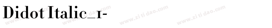 Didot Italic_1字体转换